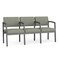 Lesro Lenox 3 Seat Tandem Seating W/ Arms, 64.5 in W 24.5 in L 32 in H LS3103 - alternate 1